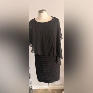 Scarlett Chic Black Asymmetrical Dress 16W New